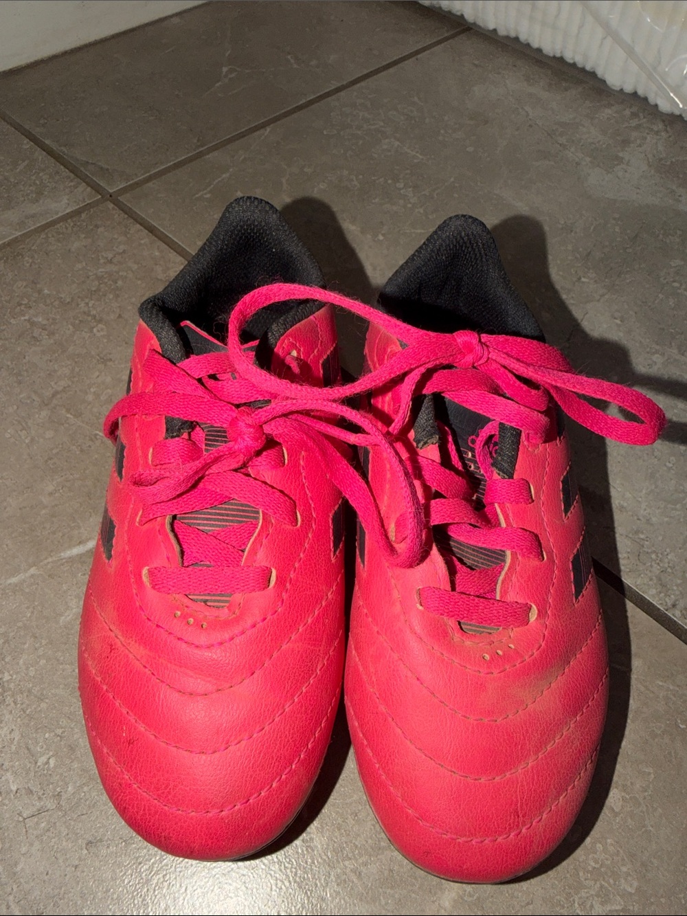 Adidas Kids Bright Pink Soccer Cleats